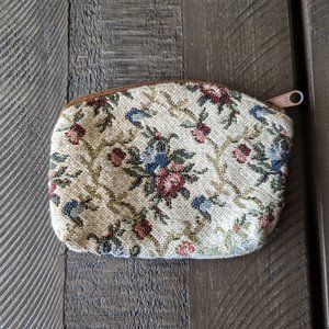 Jacquard Tapestry Clutch Handbag Purse Coastal Grandma
